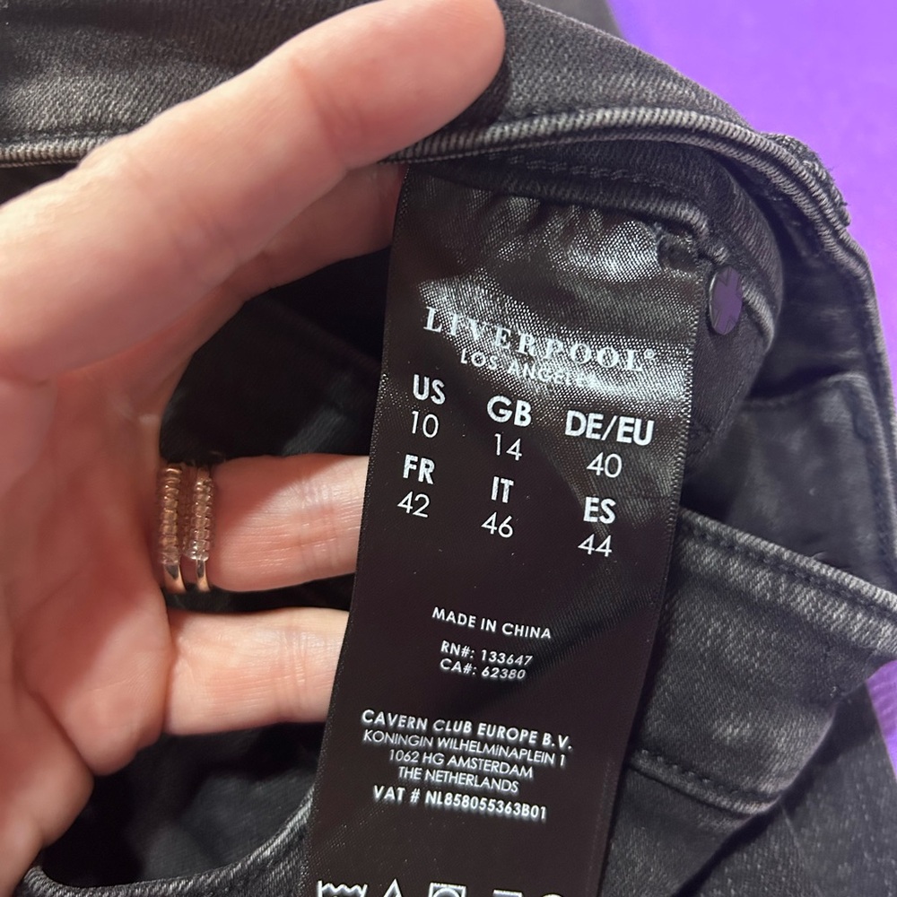Liverpool Los Angeles Black Skinny Jeans - Picture 3 of 6